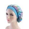 럭셔리 여성 탄성 와이드 밴드 보닛 캡 편안한 밤 수면 모자 탈모 캡 터번 Headwrap 스카프 인도 아프리카 모자