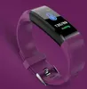 New 115plus inteligente Bracelet For Men e Pressão aptidão das mulheres Rastreador Sangue Heart Rate Monito impermeável relógio inteligente 115 mais Wristbans