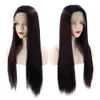 Perruques de Lace Wig African flätad peruk Longest Straight Synthetic Hairr Marley Syntetisk Lace Frontal Wig Lågpris Fabrik färgad Ombre