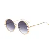 HBK Round Pearl Sunglasses Modis feminino 2020 Luxury Vintage Women Brand Designer Sun Glasses Gradient UV4006307716