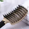 Professional Women Hair Scalp Comb Anti-Static Straight Curly Hair Styling Brush Salon Scalp Massage Comb With Bristles