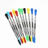hand tools smoking 100pcs Wax dabbers Dab tool with silicone tips 120mm glass dabber Stainless Steel Pipe Cleaning Toolss opaque quartz nails
