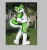 2020 la venta del nuevo ronca verde fursuit de la mascota del traje de la felpa tamaño del adulto de Halloween NAVIDAD trajes de fiesta