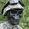 Masque de sécurité complet avec squelette de crâne tactique, jeu de guerre, Costume de chasse, fête