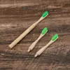 Podróżowana wymiana głowy bambus do zębów ochrona środowiska biodegradowalne włosie nylon średnie włosy dorosłych dzieci bambus