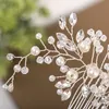 Ornements de cheveux de mariage, peignes à cheveux en cristal, strass de mariée, couvre-chef en perles, accessoires de cheveux faits à la main pour femmes, bijoux diadème