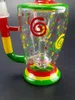 Colorido 8.2inch Glass Water Bong Recycler Oil Dab Rig Rig 14mm Joint Hookahs para acessórios para fumar