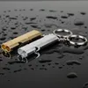 Double Tube Frequency Survival Whistle Keychain Out Door Sport Mountaineing Camping Whistle Keychain Bag