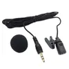 3.5mm Wired Lavalier Clip Hands-free Speech Lapel Recording Pen Guide Microphone Mini Mic Single Mobile Phone PC Recording 2.5M