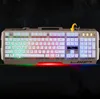 G700 Wired Optical USB Metal Mouse och Keyboard Set Gaming Keyboard och Mouse Combos Gratis frakt