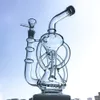 11 inch recycler bongen inline perc percolator glas water pijp 14mm vrouwelijke gezamenlijke olie dab rigs bong met kom waterpijp