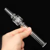 Smoking Glass Nectar kit Collector avec 10mm 14mm mâle femelle Quartz Tips Keck Clip Silicone Container Reclaimer pour conduite d'eau