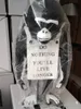 Arte moderno Banksy Monkey Street Estatua de mono blanco y negro Resina creativa ArtCraft No hagas nada You039ll Live Longer Ornament3827087