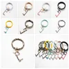 Fashion keychain Bracelet Acrylic Non-Contact Door Opener Touch Key Hook Door Handle Key Elevator Tool Party Favor Supplies RRA3351