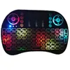 Bunte Hintergrundbeleuchtung Air Mouse Tastatur 2,4G Wireless Air Mouse Tastaturen Touchpad Mini RII I8 Fernbedienung Für Android TV Box Mini PC