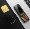 Fashion Metal Signature Mobile Phone Unlocked Classic Design Metal Frame dual sim Card GSM FM radio MP3 senior Bar Gold Black 8800 Cellphone