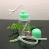 Pipas para fumar Aeecssories Cachimbas de vidrio Bongs Botella de leche acrílica de color y tubería de agua