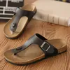 Colori misti Fibbia Cork Sandalias Femme Slip On Casual Flipflop Cork Sandali gladiatore Donna Pantofole piatte Amanti Scarpe regalo Calzature O3Dk #