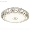 RMAMARY Simple modern lights 3color LED round living room lamp silver gold crystal ceiling light