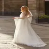 Illusion Robes de mariée de sirène avec de la boule de mariée amovible robe de mariée