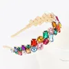 New Bunk Design Luxurious Headband Full Arrange Colors Faux Diamond Multi Shape Rhinestones Style Hair Hoop Wholesale