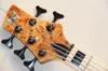 Yeni Varış 5 String Solid Ash Electric Bass Guitar One Natural 1212222985436