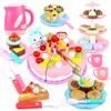 103PCS DIY Pretend Play Kitchen Food Toys Fruit Cutting Birthday Cake Cocina De Juguete Miniature Toy Girls Gift for Children