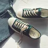 أحذية Celai Canvas Men Summer Frasnable Up Walking Shoes Male Saly Shalow Dener Green Sneakers for Men Zapatilla Mujer A 011 Hiking B3Y2#