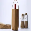 20pcs Nordic Style Wine Bag Reusable Washed Kraft Paper Wine Bags Bottle Carrier Washable Kraft Storage Bags