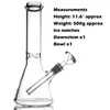 Hookahs bong glass bongs beaker bottom simple design pipe heady water pipes 10.5