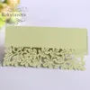 100pcs Laser Cut Leaf Paper Place Card Party Favors Table Decoration Gifts Wedding Reception Supplies Event Anniversary Party Supplies