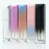 100st / parti 5ml Tom gradient fyrkantig läppglansrör Refillerbar flaska Skrubba Fashionable Nail Polish Containers Storage Bottle