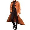 Nowy długie płaszcz Mężczyźni Wiosna Jesień Mężczyzna Trench Casual Trench Coat Men Loose British Style Męskie Płaszcz Streetwear