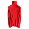 Swetry damskie High-Collar Cashmere Sweter Turn-Lapel Czyste czterokolowe Ciepłe golfy Pullover