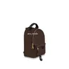 Moda donna zaino mini borsa da uomo bagaglio a tracolla marrone scuola casual