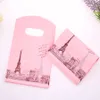 Venta caliente Nuevo diseño al por mayor 200pcs / lot 9 * 15cm Torre Eiffel europea de lujo Mini bolsas de embalaje de plástico Pequeña bolsa de regalo