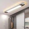 2020 Nowoczesne Lampa Sufitowa LED Linear Bar Oświetlenie sufitowe Oprawa czarna Biały Ciało do salonu Sypialnia Kitchen Lamparas Light Opiekun