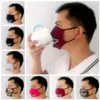 Maschera facciale con valvola 2 in 1 con cerniera regolabile Maschere protettive lavabili in cotone antipolvere 7styles RRA3358