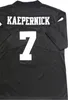 Imwithkap film 7 Colin Kaepernick Futbol Forması Erkekler Üniversitesi Siyah Takım Beyaz Uzakta Ben Kap ile Im Haklarımı Biliyorum Nefes Alabilir Sıcak