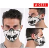 Ny taktisk Camo Mask Tecknadskalle Skriv ut Masker Sport Cykel Ridning Cykling Anti Damm Motorcykel Ski Half Ansiktsmask Filter Stoftäta Masker