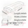 Achterste rek EBIKE BATTERIJ 36V 17AH 36 V 15AH 13AH 10AH elektrische fietsbatterijen met 2 lagen Bagage voor 500W 350W 250W Motors