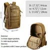 야외 가방 15L 전술 배낭 소형 기어 공격 팩 Molle Camping 하이킹 여행 학교 Daypack1