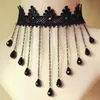 2020 Best Selling Boutique Japanese And Korean Fashion Rose Necklace Black Lace Retro Necklace Women's Necklace Wholesale