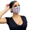 Ansiktsmask Tvättsbar Dammskyddad Ridcykel Sport Blommigryck Mode Masker Män och Kvinnor Partihandel Återanvändbar Mask