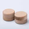 Beech Wood Small Round Storage Box Retro Vintage Ring Box for Wedding Natural Wooden Jewelry Case GD386