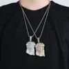 GUCY Big Jesus Necklace & Pendant With Tennis Chain gold Color Iced Out Cubic Zircon Men's Hip Hop Jewelry Gift CX200721
