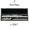 Populär Pearl Alto Flute PFA-206 ES 16 Stängt hål G Tune Sliver pläterad professionell musikinstrument med fodral Gratis frakt