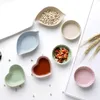 4 Designs Seasoning Dish Snack Plate Salt Vinegar Soy Sauce Saucer Condiment Containers Degradation Wheat Straw Bowl LX2398