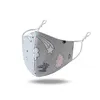 Arcobaleno Unicorn 3D Stampato Kids Designer volto maschera antipolvere maschera protettiva regolabile e foschia maschere traspiranti 5252