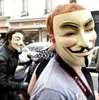 Vendetta-Maske, anonyme Maske von Guy Fawkes, Halloween-Kostüm, weiß, gelb, 2 Farben, 5000611
